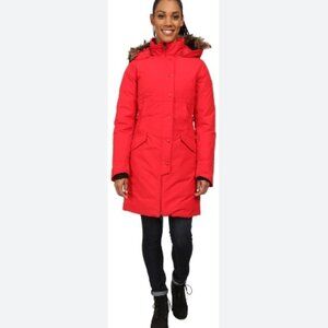 The North Face Women's Vibrant Red Puffer Coat